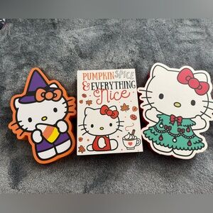 Hello Kitty Holiday Wood Decor